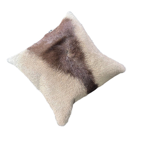 Deer Cushion Cover, Gemsbok Throw Pillow Cover, Natural Antelope Skin Pillow Cover - 16x16" Oryx Skin Pillow Cover
