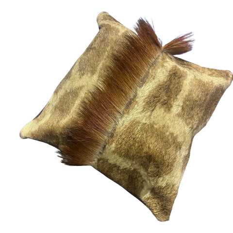 New Real Giraffe Hide Pillow Case 17x17 inches Genuine Giraffe Skin/ Suede Back