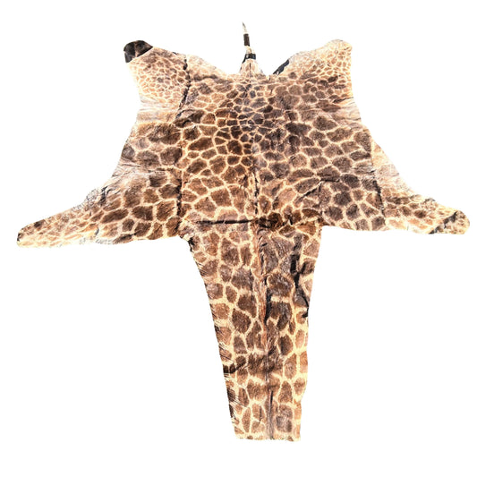 Real Giraffe Skin # 1 Approx. Size: 11'X6' (tail is 32")