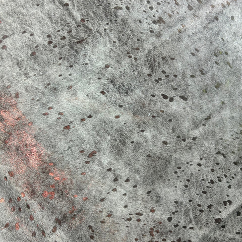 Rose Gold Cowhide Rug Size: 8x6.5 feet Z-309