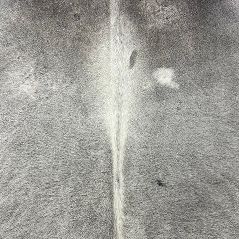 Natural Grey Cowhide Rug Size: 7x6 feet Z-313