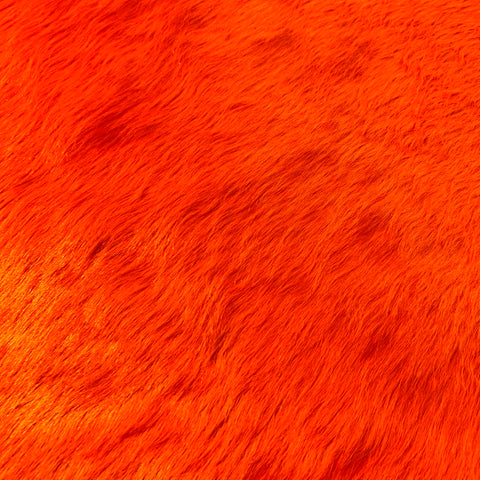 Dyed Orange Cowhide Rug (gorgeous quality) Size: 8x7.2 feet D-508