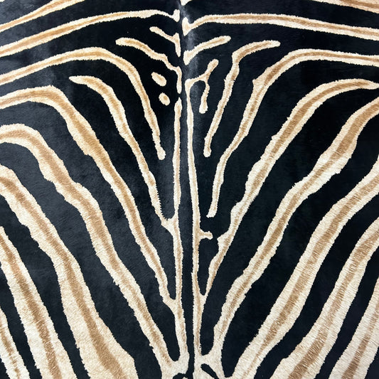 Genuine Zebra Cowhide Rug (dark inner lines) Size: 6.2x6 feet Z-318