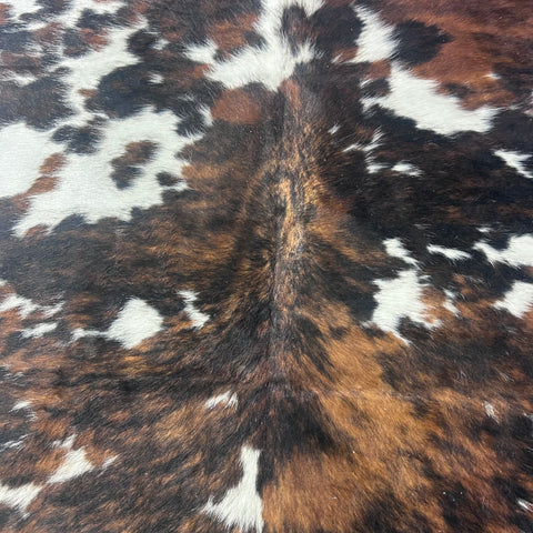 Tricolor Cowhide Rug (39 sq ft) Size: 8x6.2 feet Colombia-28