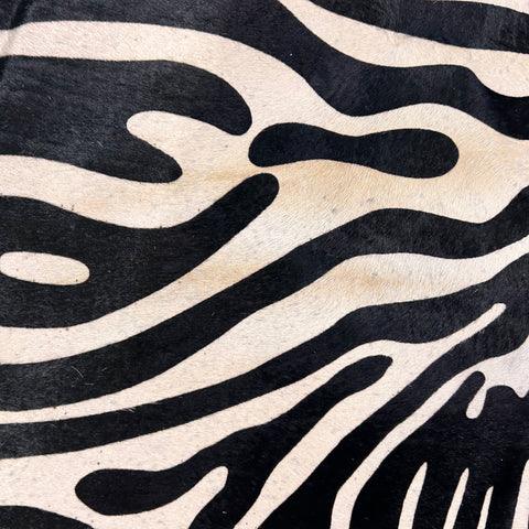 Upholstery Zebra Cowhide Rug (some beige mixed in) Size: 7x6.2 feet D-522