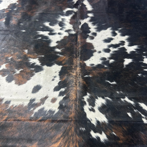 Tricolor Cowhide Rug (45.75 sq ft) Size: 8x7 feet Colombia-34