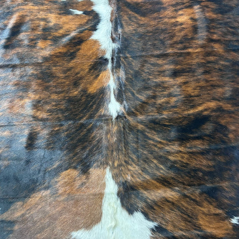 Tricolor Cowhide Rug (40.75 sq ft) Size: 7.2x7 feet Colombia-261