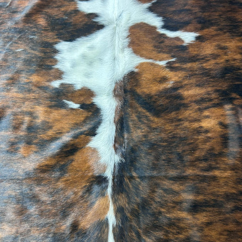 Tricolor Cowhide Rug (40.75 sq ft) Size: 7.2x7 feet Colombia-261