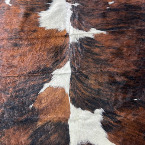Tricolor Cowhide Rug (42.75 sq ft) Size: 8x7 feet Colombia-270