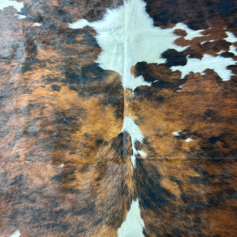 Tricolor Cowhide Rug (43 sq ft) Size: 8x7 feet Colombia-279