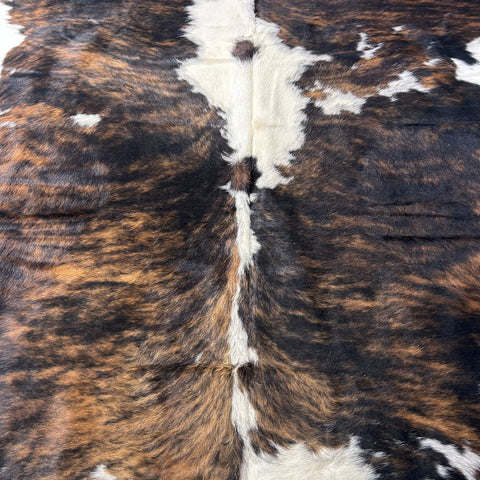 Tricolor Cowhide Rug (41.25 sq ft) Size: 7.5x6.5 feet Colombia-189