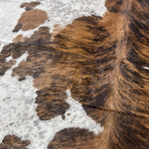 Tricolor Cowhide Rug (38.95 sq ft) Size: 7x7 feet Colombia-192