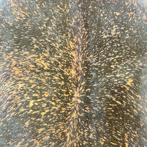 Brown Calf Skin with Orange Acid Washed Size: 41x35" Z-321