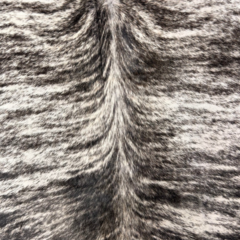 Grey Brindle Cowhide Rug Size: 7.7x6.7 feet D-530