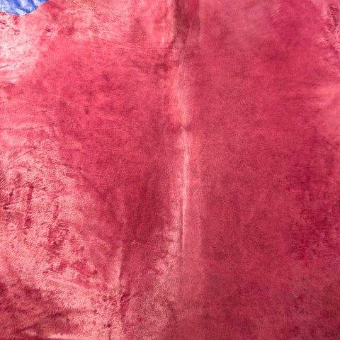 Dyed Beet Cowhide Rug Size: 7x7 feet D-537