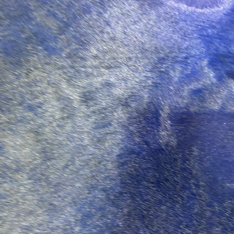 Dyed Blue Cowhide Rug (1 small cut) Size: 6.2x6 feet J-017