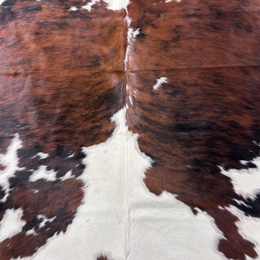Tricolor Cowhide Rug Size: 7.5x7 feet X-051