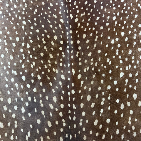 Axis Deer Print Cowhide Rug Size: 7x6 feet Z-338