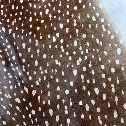 Axis Deer Print Cowhide Rug Size: 7x6 feet Z-338