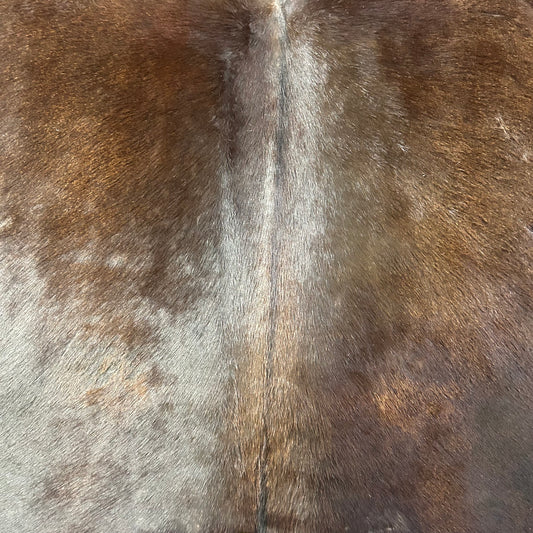 Natural Black Cowhide Rug (veggie tanned) Size: 6x6.5 feet D-555