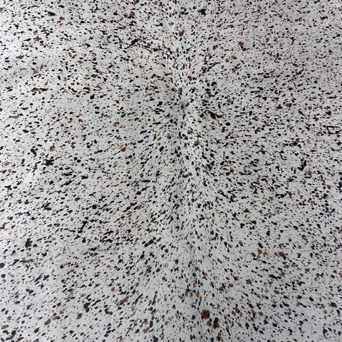 Salt & Pepper Tricolor Cowhide Rug (Fine Print/ big hide) Size: 8x7 feet Z-016