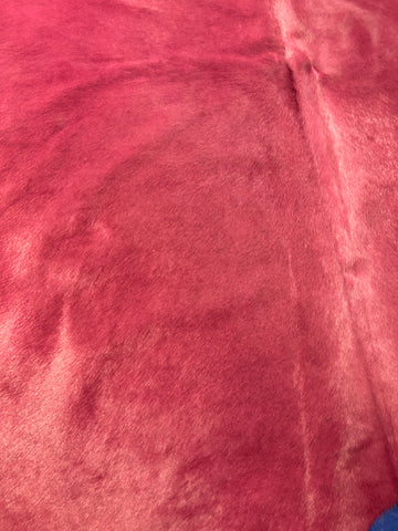 Dyed Raspberry Cowhide Rug Size: 7x7 feet M-1671