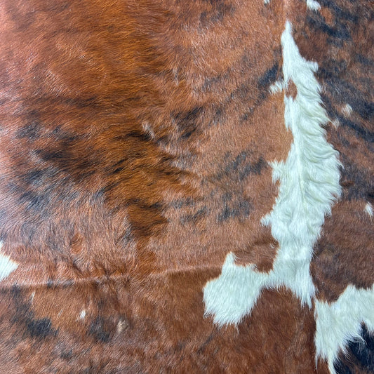 Tricolor Cowhide Rug D-565