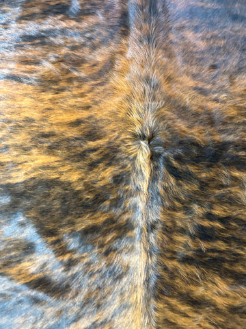 Huge Brindle Cowhide Rug (perfect quality, longish hair) Size: 8x8 feet M-1676