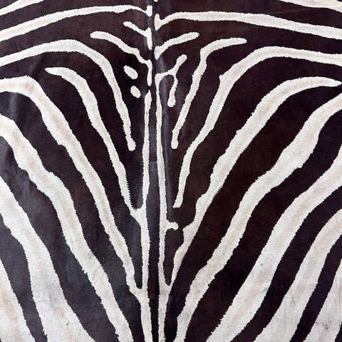 Light Genuine Zebra Cowhide Rug Size: 7x5.7 feet Z-025