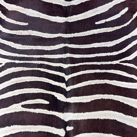 Light Genuine Zebra Cowhide Rug Size: 7x5.7 feet Z-025