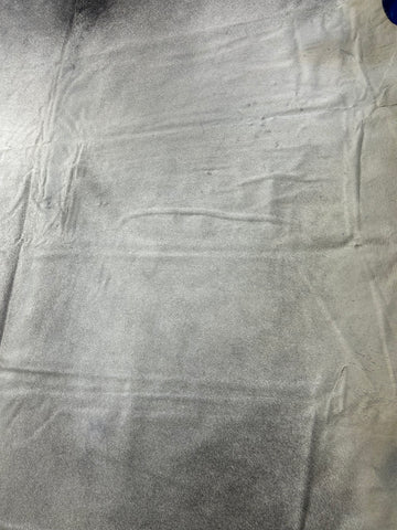 Solid Grey Cowhide Rug Size: 7.5x6.7 feet M-1682