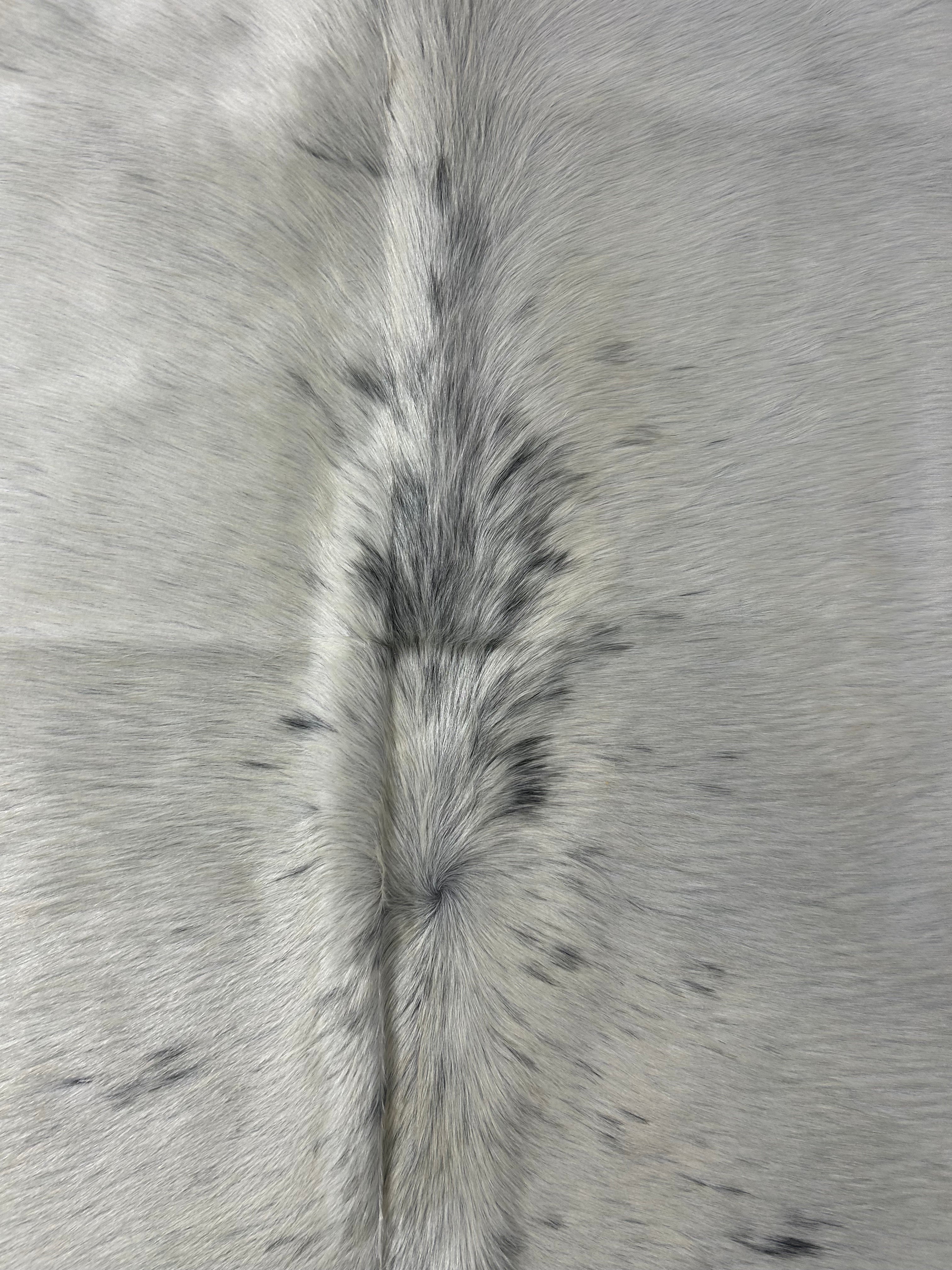 Almost Solid White Cowhide Rug (some small spots) Size: 6.2x6 feet M-1683