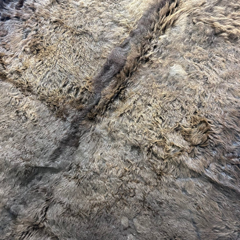 Bison Skin Rug (nice fur!) Size: 8x7 feet Bison # 21