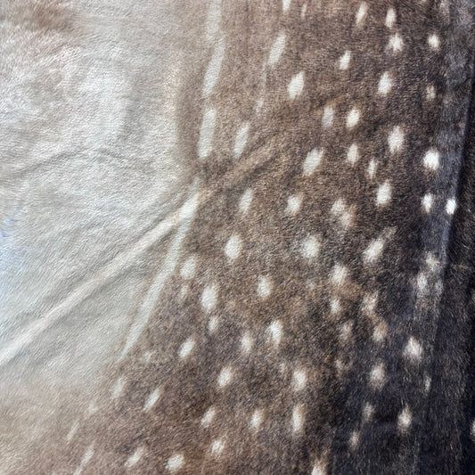 Axis Deer Skin Cowhide Rug Size: 7x6 feet Z-164