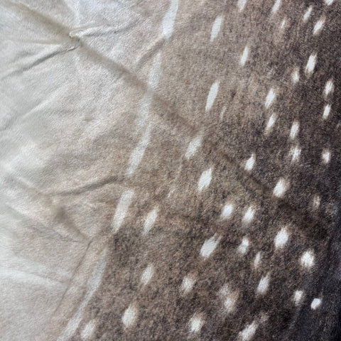 Axis Deer Skin Cowhide Rug Size: 7x6.5 feet Z-167