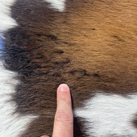 Tricolor Spotted Calf Skin Size: 38x31" Z-169