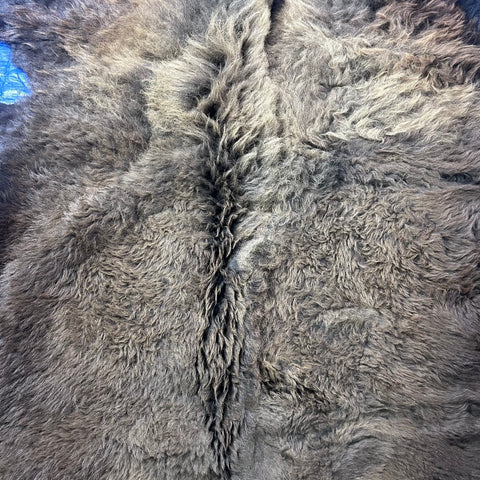 Bison Skin Rug (huge and awesome fur!) Size: 8x7 feet #23