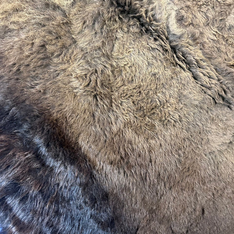 Bison Skin Rug (huge and awesome fur!) Size: 8x7 feet #23