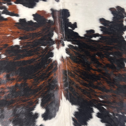 Tricolor Cowhide Rug Size: 7x7 feet D-576