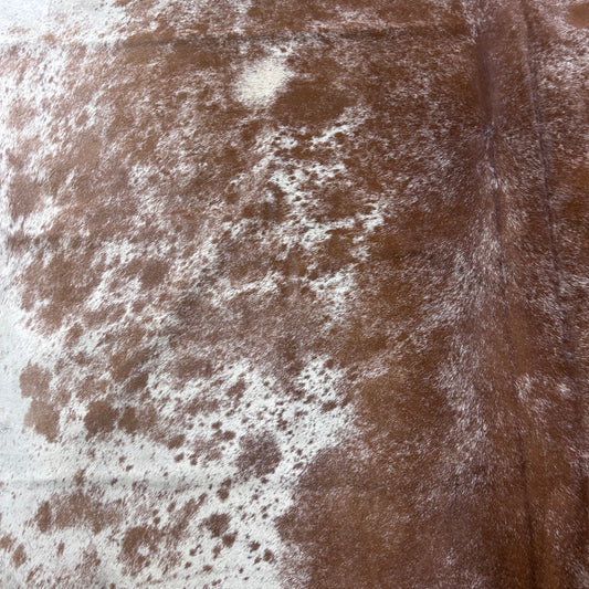 Brown and White Speckled Cowhide Rug Size: 8x6 feet Z-036