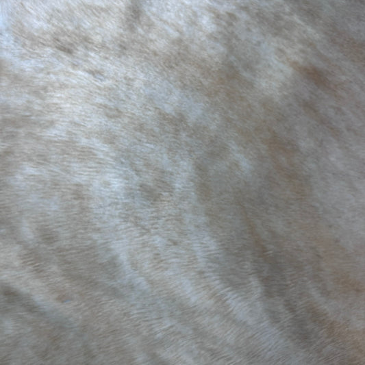 Light Beige Brindle Cowhide Rug (1 patch) Size: 7.2x7 feet J-046