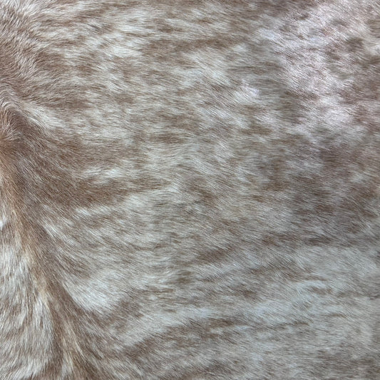 Light Beige Brindle Cowhide Rug (1 patch) Size: 7x6 feet J-047