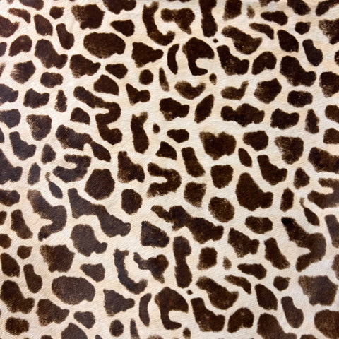 Giraffe Print Cowhide Rug Size: 7x6 feet D-597