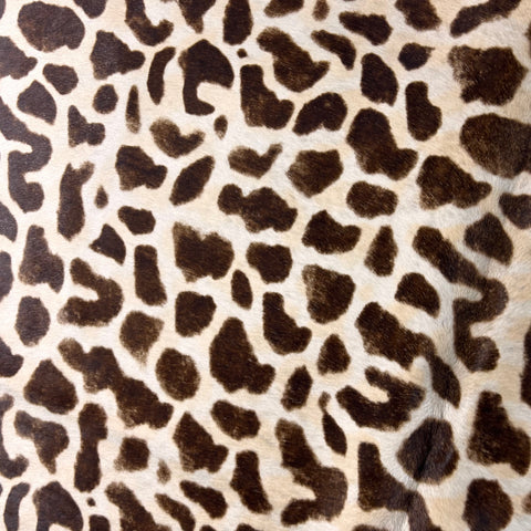 Giraffe Print Cowhide Rug Size: 7x6 feet D-597