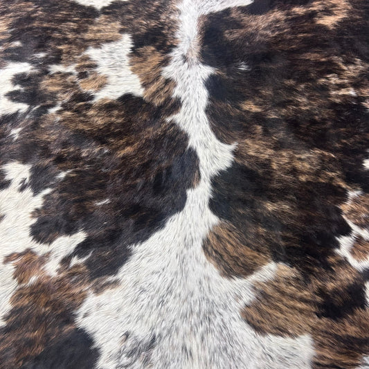 Tricolor Cowhide Rug Size: 6x7 feet J-052