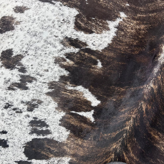 Tricolor Cowhide Rug Size: 6x7 feet J-053