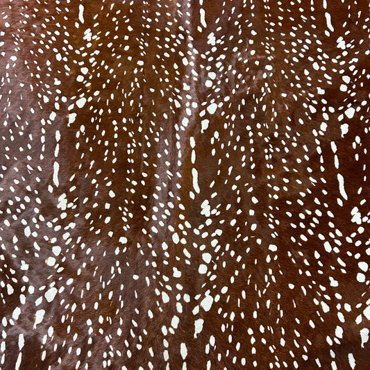 Axis Deer Cowhide Rug Size: 7x6 feet Z-372