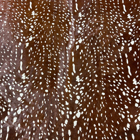 Axis Deer Cowhide Rug Size: 7x6 feet Z-372