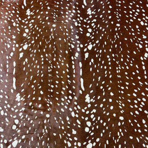 Axis Deer Cowhide Rug Size: 7x6 feet Z-372
