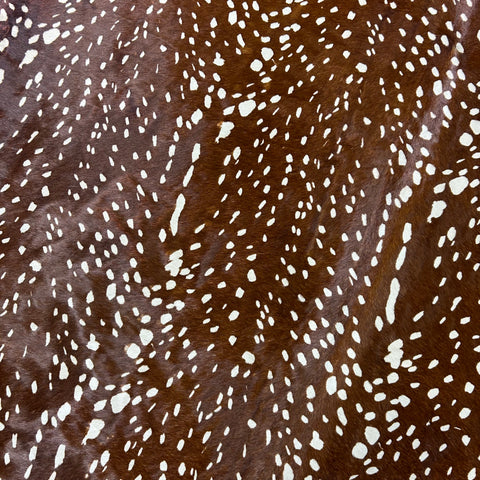 Axis Deer Cowhide Rug Size: 7x6 feet Z-372